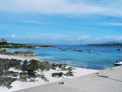 view from Iona towards Mull, 1997, photo by Morag Noffke.